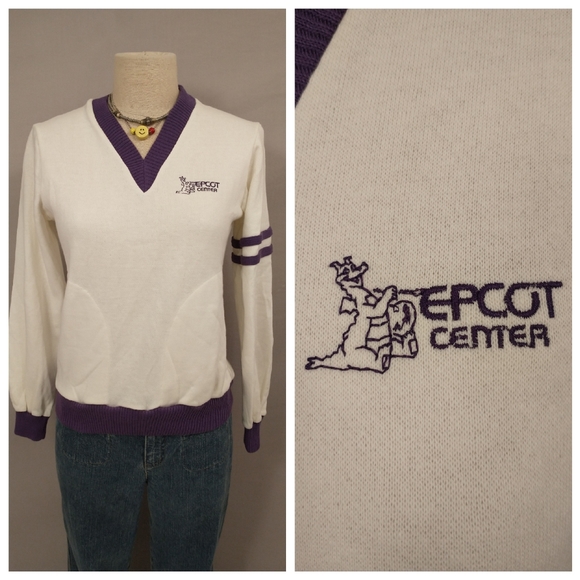 1982 Epcot Center Walt Disney Sweatshirt USA Mares - Picture 1 of 10